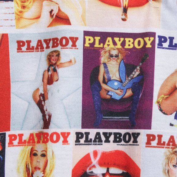 Playboy x Yandy Romper Women 2X Magazine All Over Print - Picture 9 of 11